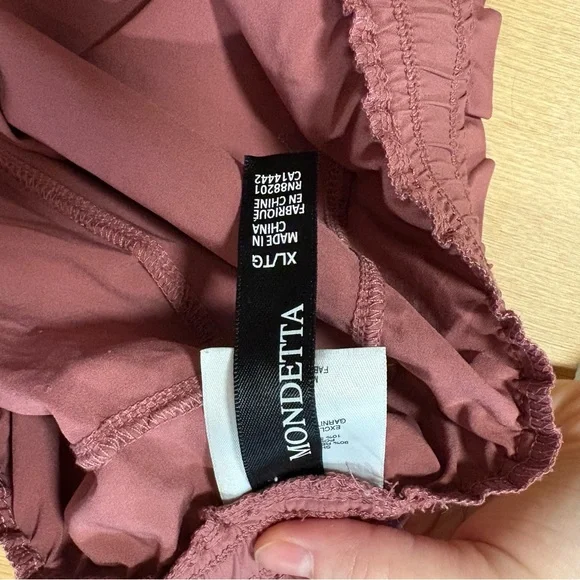 Mondetta Dusty Rose Drawstring Shorts - Picture 3 of 4